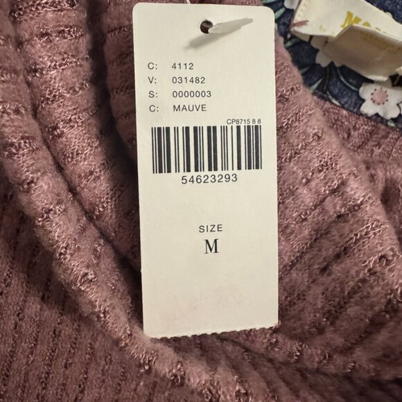 Maeve by Anthropologie Size Medium (M) Women's Mauve Cowl Neck Tunic Sweater wit - Picture 5 of 5
